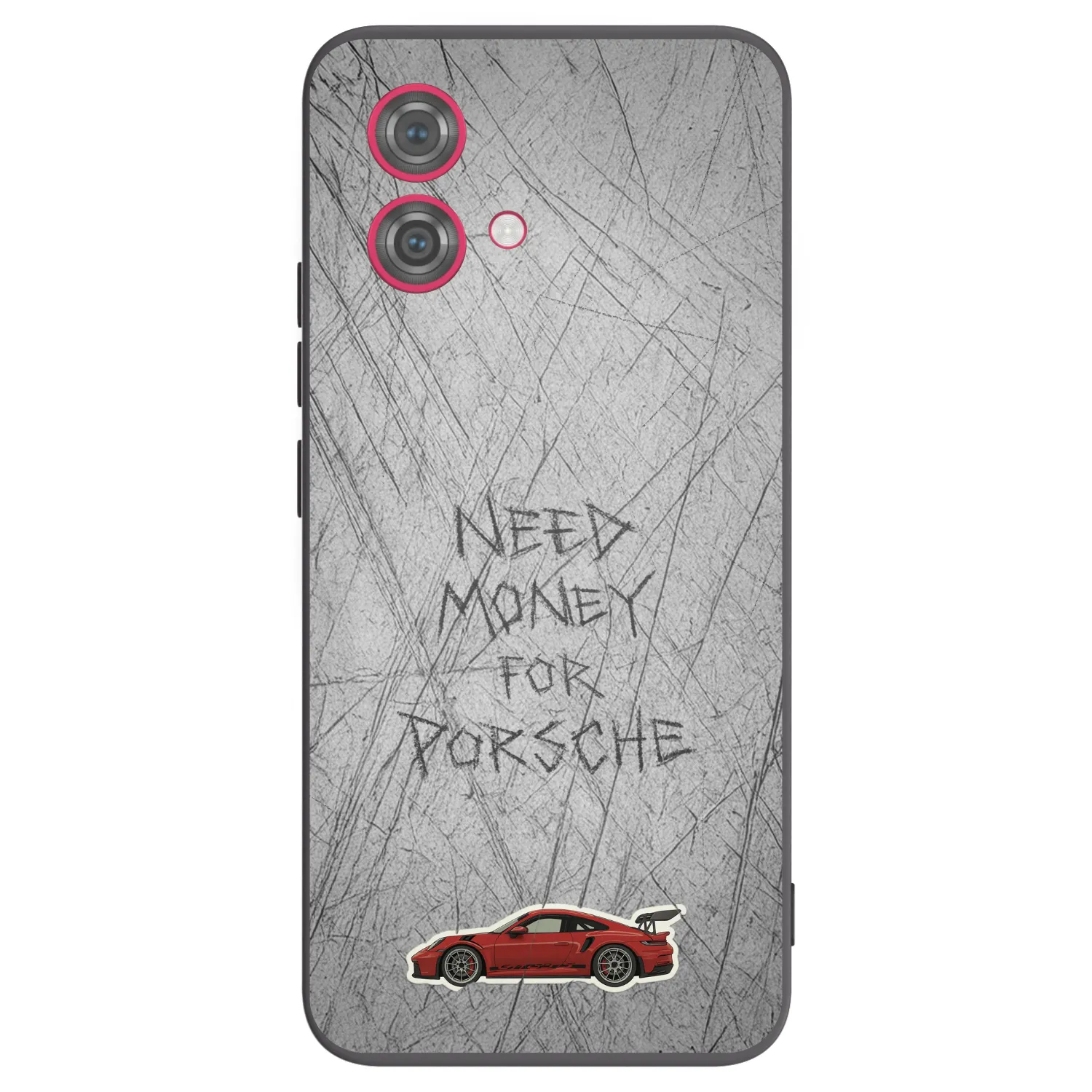 Silikónový čierny obal pre Motorola Moto G84 5G - Garage Scratch