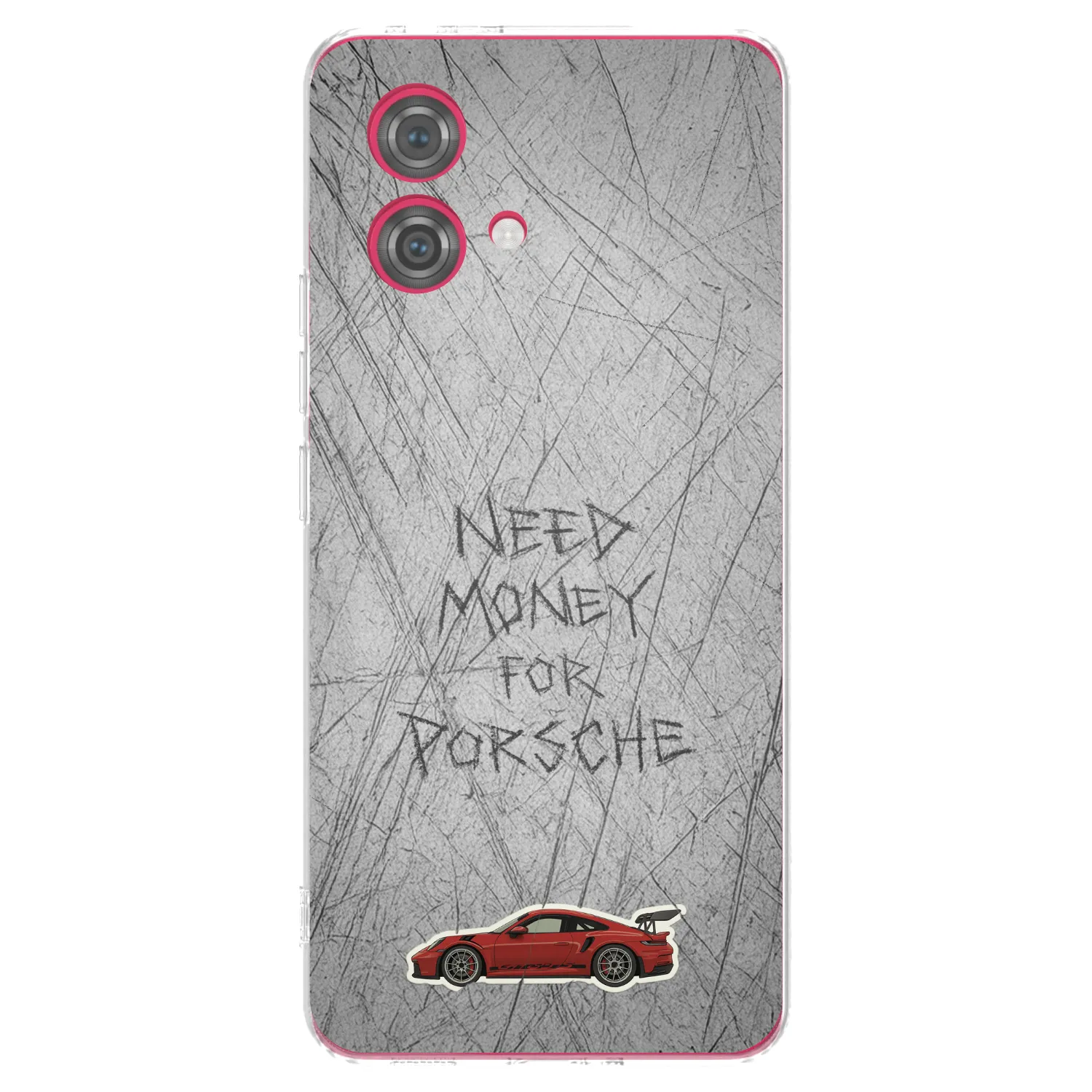 Silikónový prehľadný obal pre Motorola Moto G84 5G - Garage Scratch