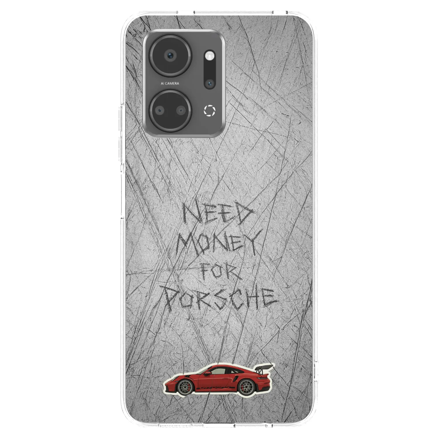 Picasee silikónový prehľadný obal pre Honor X7a - Garage Scratch