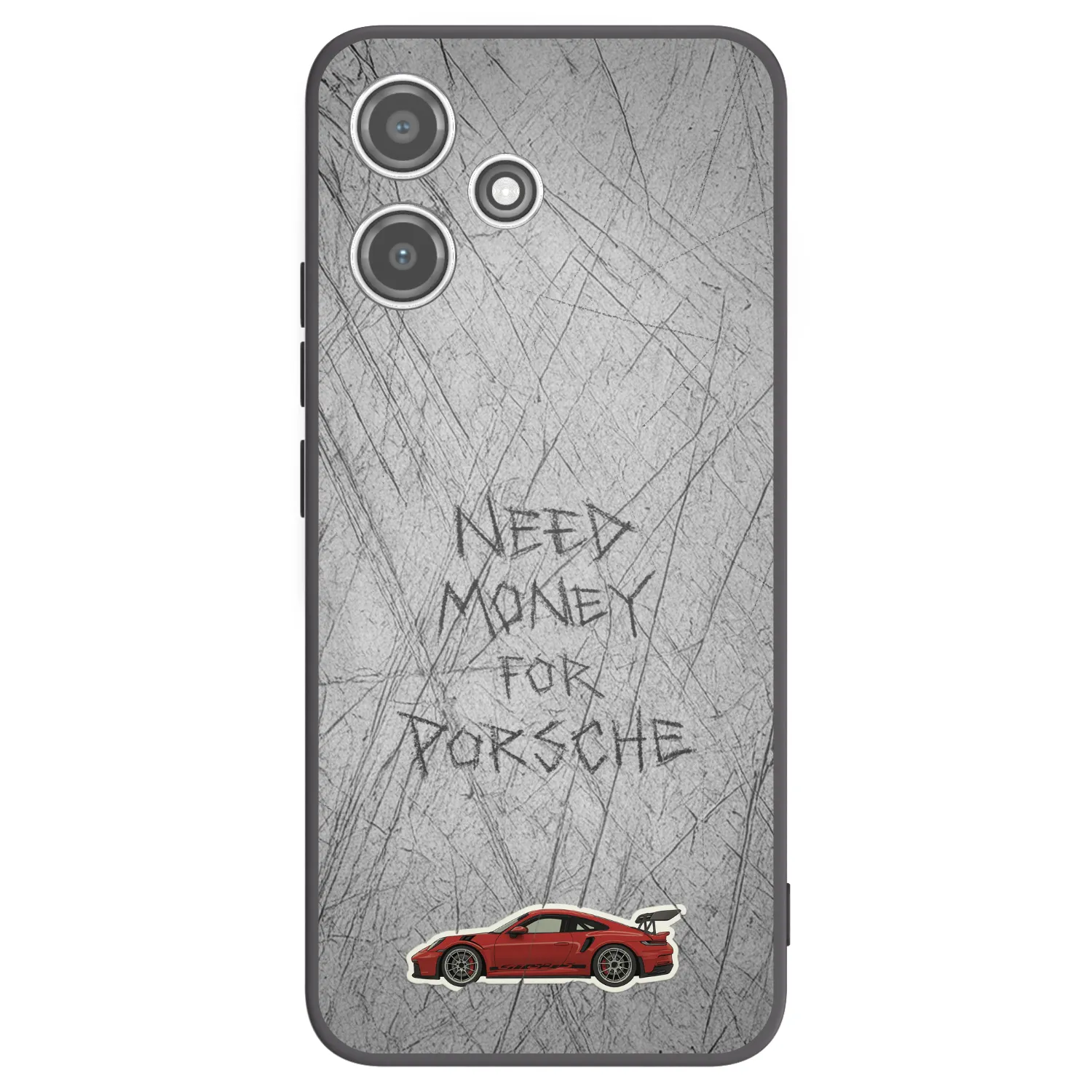 Picasee silikónový čierny obal pre Xiaomi Redmi 12 5G - Garage Scratch