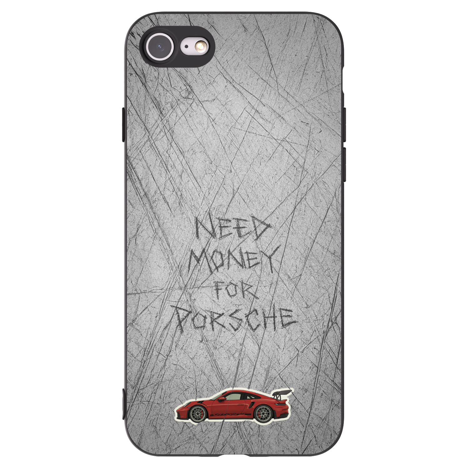 Picasee silikónový čierny obal pre Apple iPhone 8 - Garage Scratch