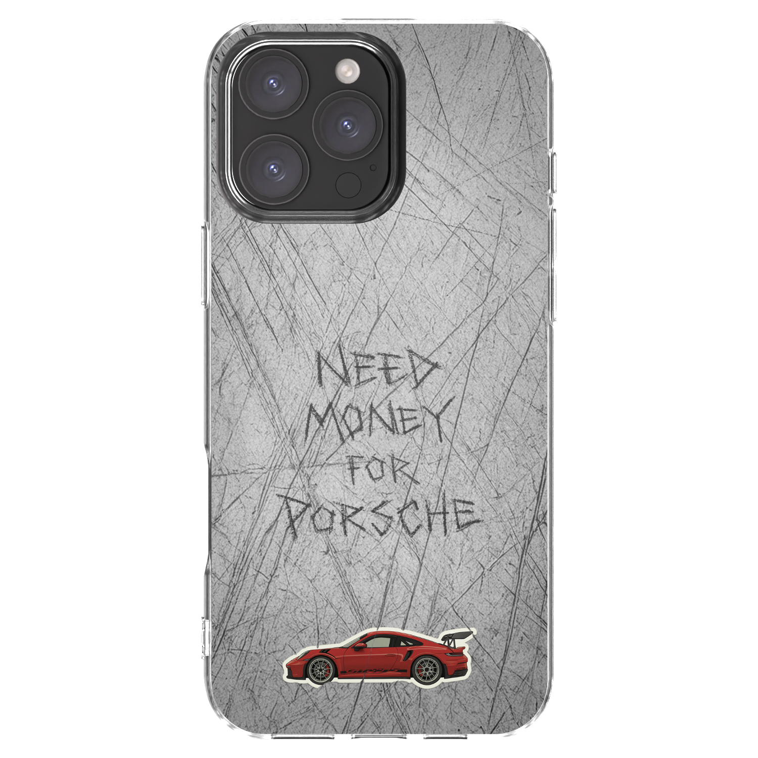 Silikónový prehľadný obal pre Apple iPhone 16 Pro Max - Garage Scratch
