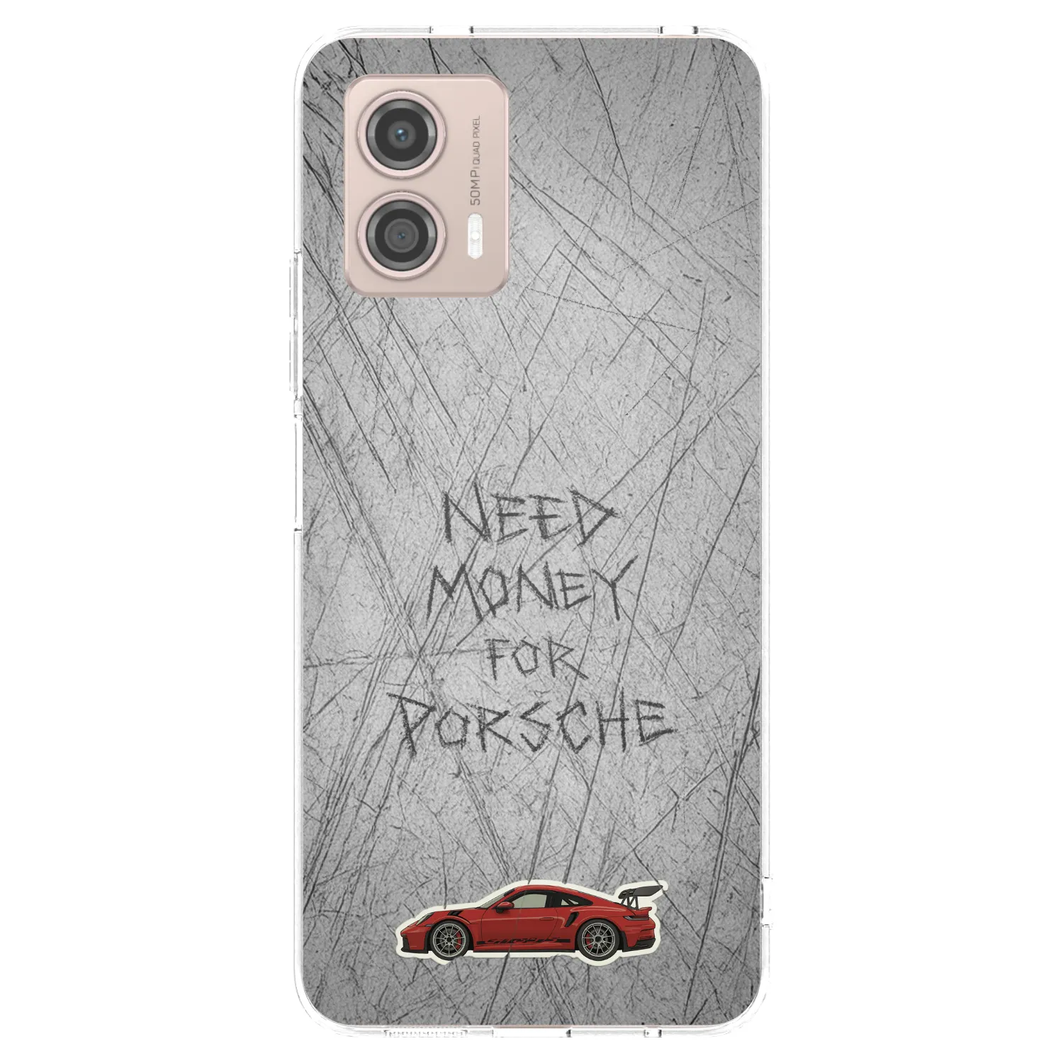 Picasee silikónový prehľadný obal pre Motorola Moto G53 5G - Garage Scratch