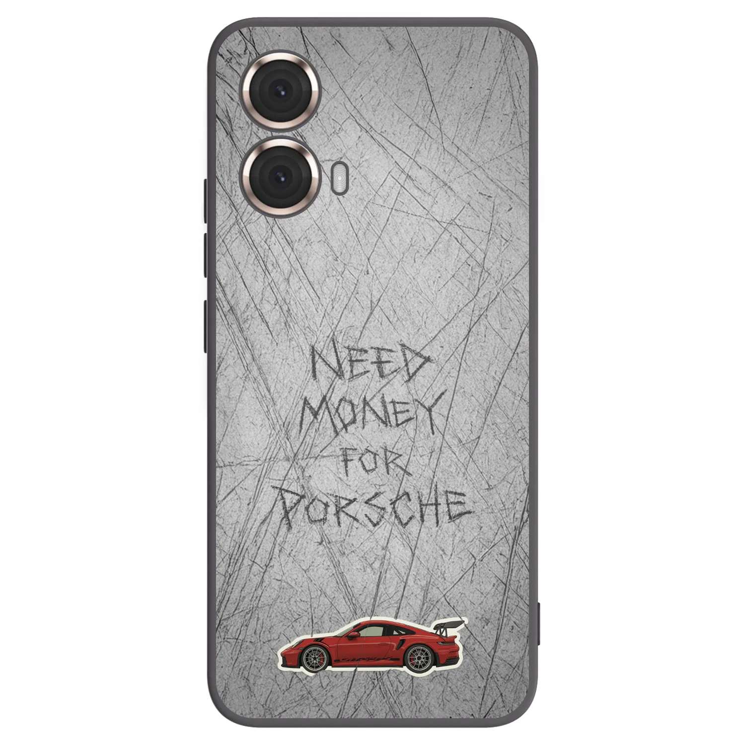 Silikónový čierny obal pre Motorola Moto G85 - Garage Scratch
