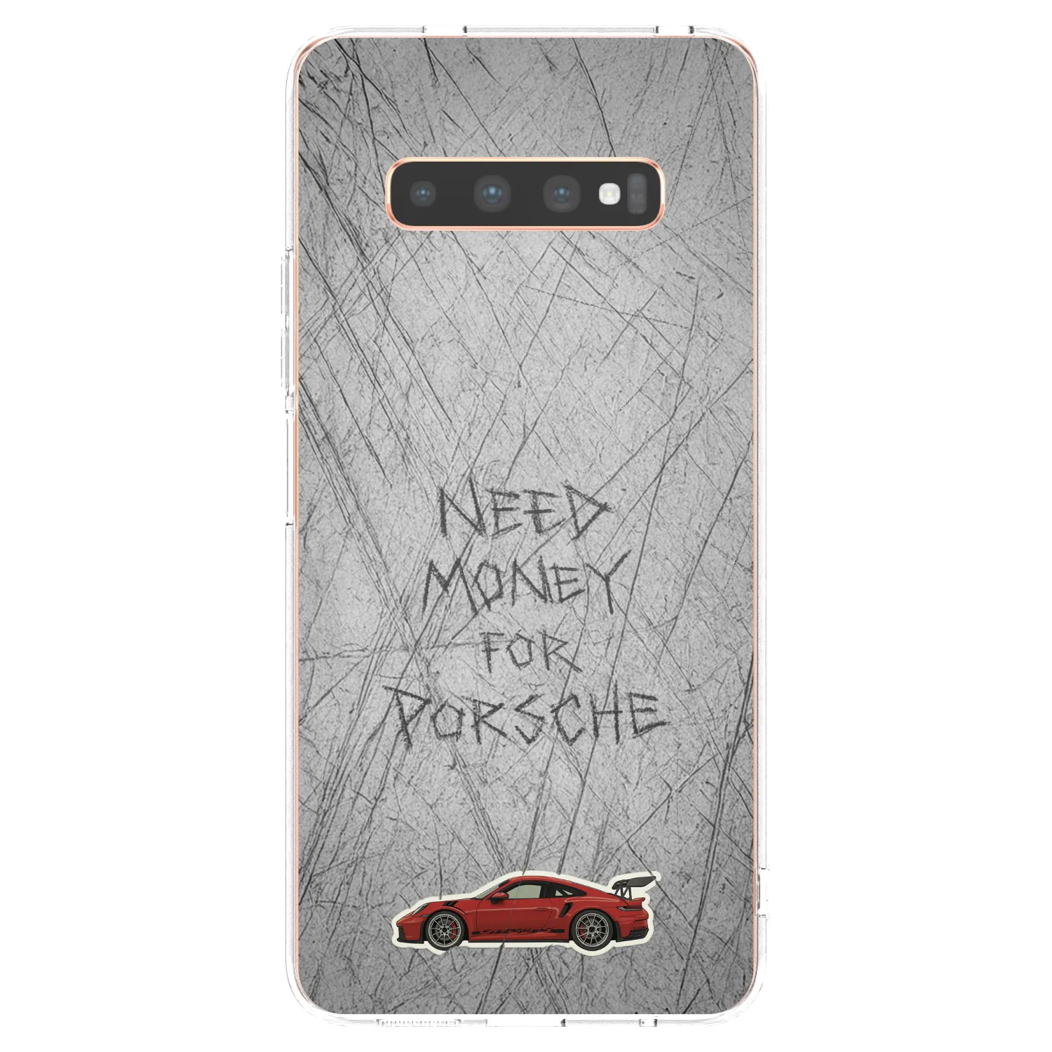 Picasee silikónový prehľadný obal pre Samsung Galaxy S10 Plus G975 - Garage Scratch