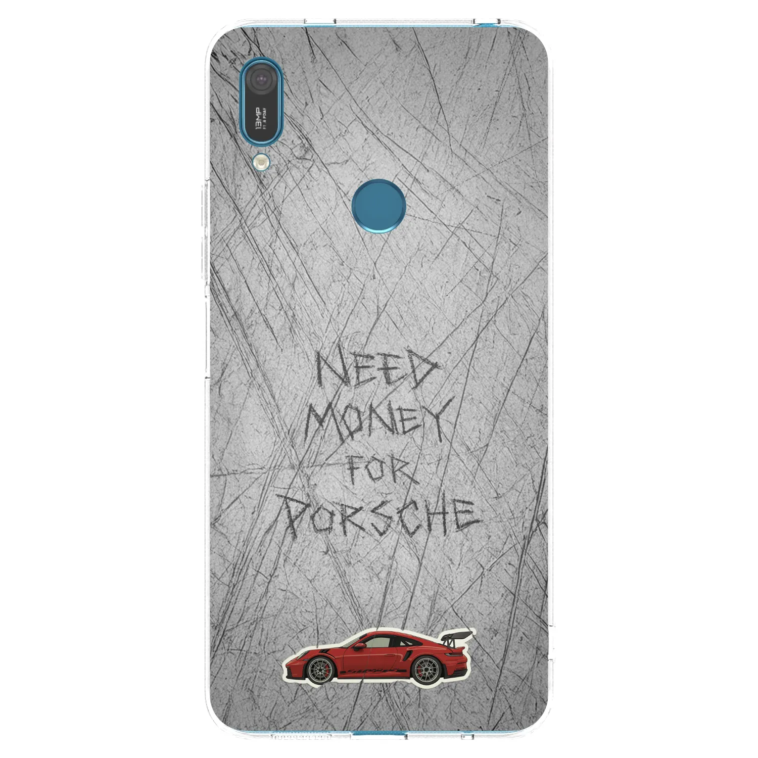 Picasee silikónový prehľadný obal pre Huawei Y7 2019 - Garage Scratch