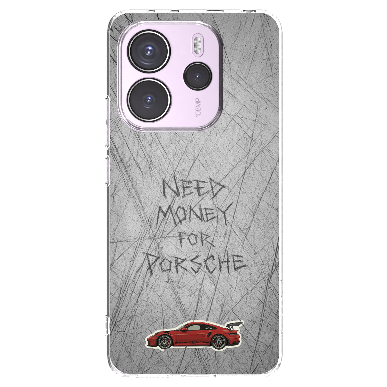 Silikónový prehľadný obal pre Xiaomi Redmi Note 14 4G - Garage Scratch