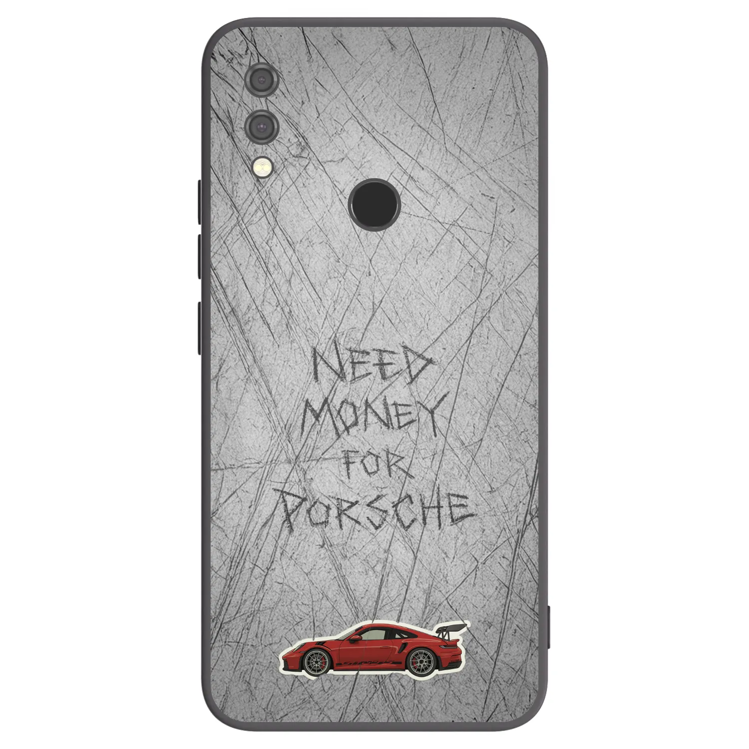 Silikónový čierny obal pre Xiaomi Redmi Note 7 - Garage Scratch
