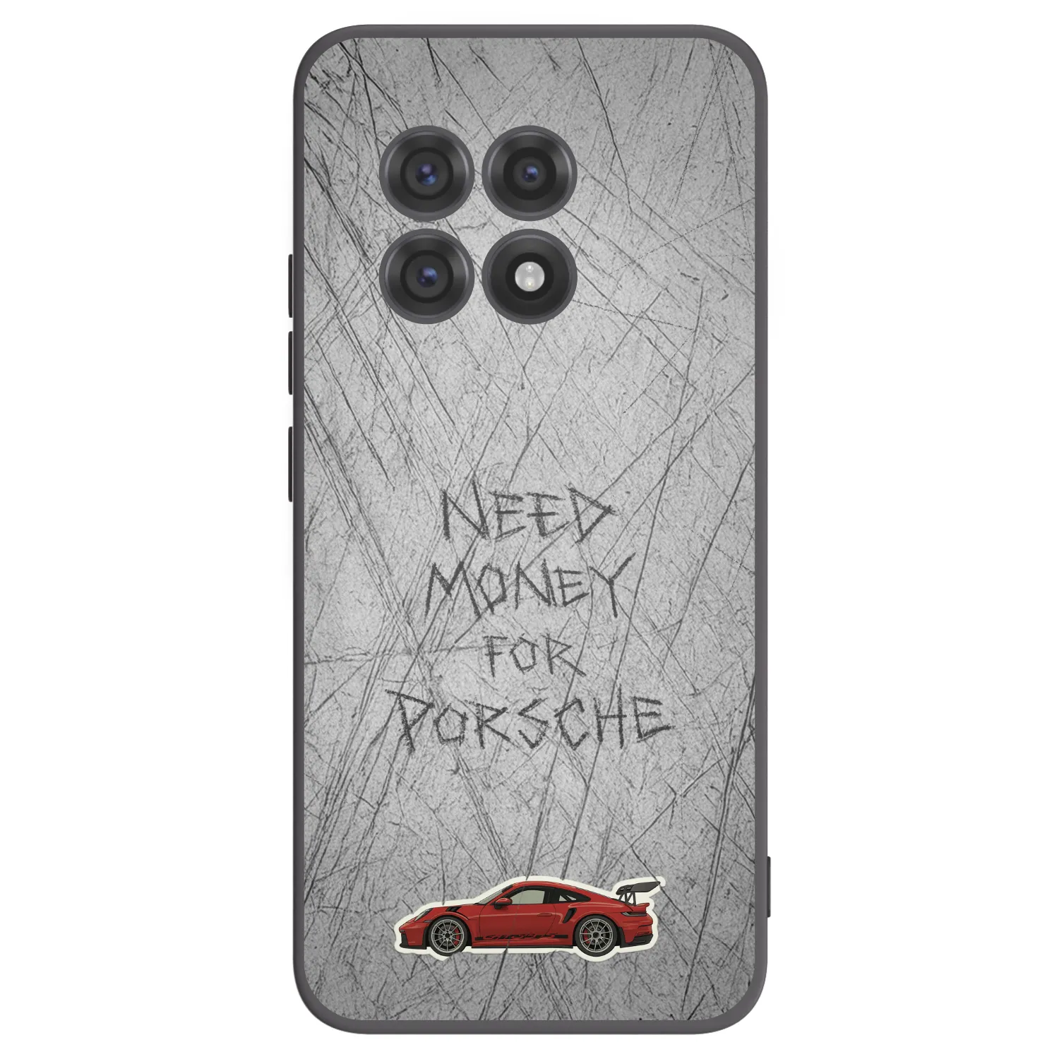 Silikónový čierny obal pre OnePlus 13R 5G - Garage Scratch