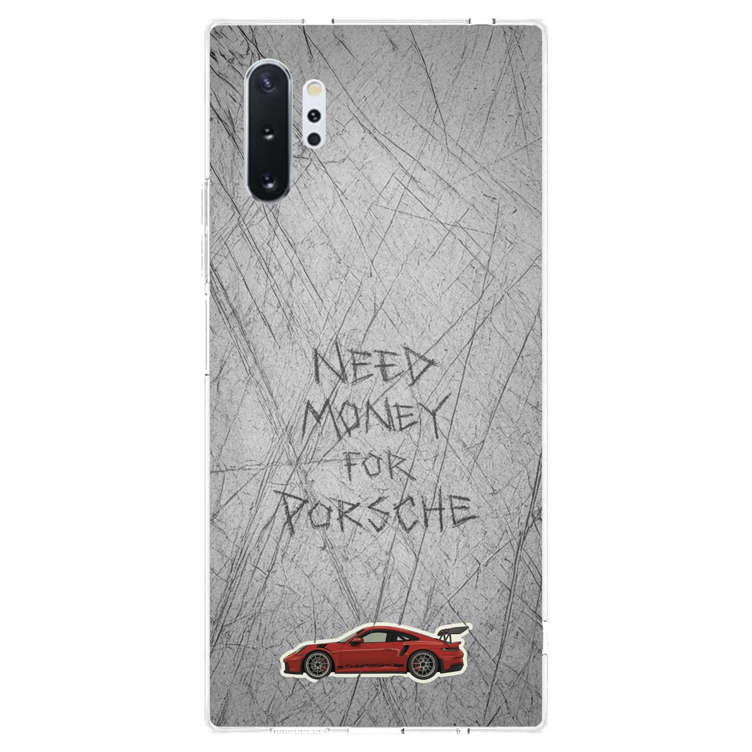 Picasee silikónový prehľadný obal pre Samsung Galaxy Note 10+ N975F - Garage Scratch