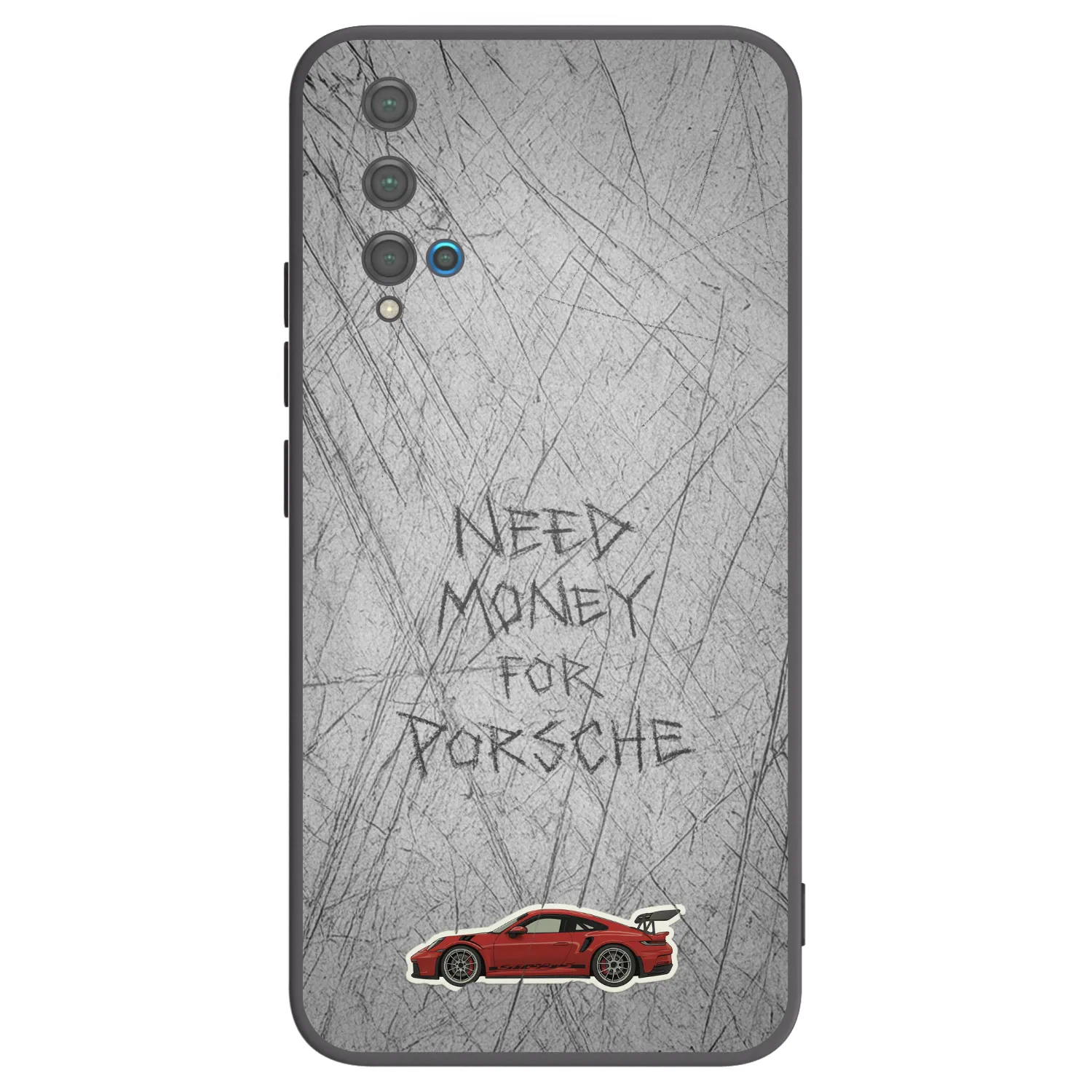 Picasee silikónový čierny obal pre Huawei Nova 5T - Garage Scratch