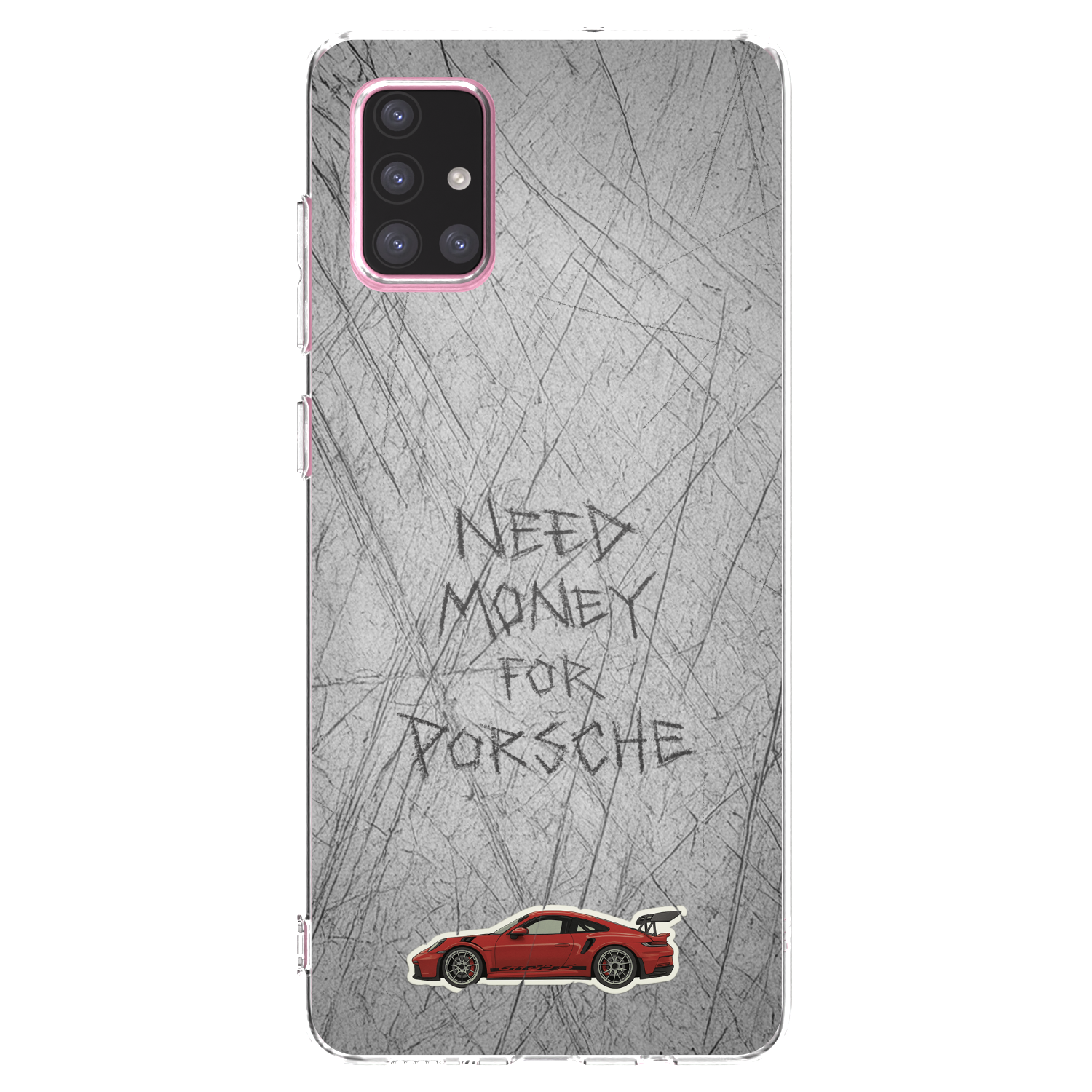 Picasee silikónový prehľadný obal pre Samsung Galaxy A71 A715F - Garage Scratch