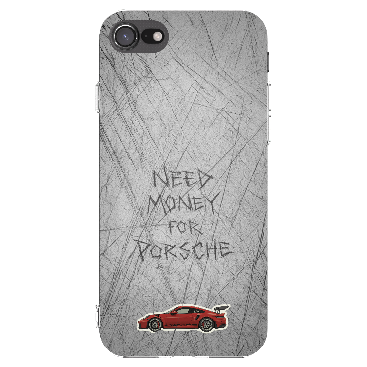 Picasee silikónový prehľadný obal pre Apple iPhone SE 2020 - Garage Scratch