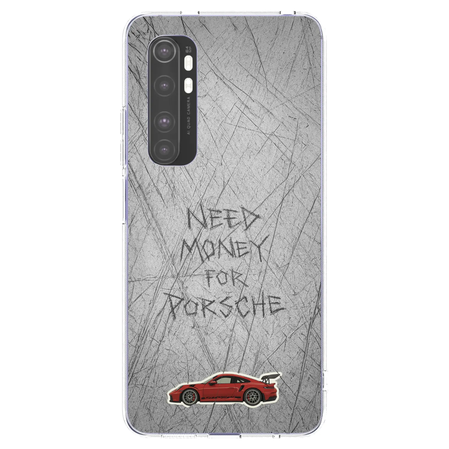 Picasee silikónový prehľadný obal pre Xiaomi Mi Note 10 Lite - Garage Scratch