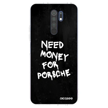 Picasee silikónový prehľadný obal pre Xiaomi Redmi 9 - Black Dollar