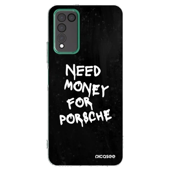 Picasee silikónový prehľadný obal pre Honor 10X Lite - Black Dollar