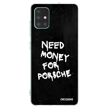 Picasee silikónový prehľadný obal pre Samsung Galaxy M51 M515F - Black Dollar