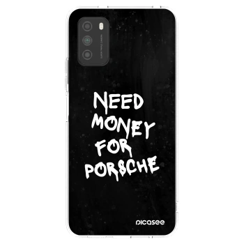 Picasee silikónový prehľadný obal pre Xiaomi Poco M3 - Black Dollar