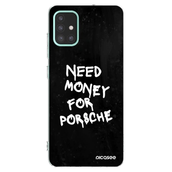 Picasee silikónový prehľadný obal pre Samsung Galaxy M31s - Black Dollar