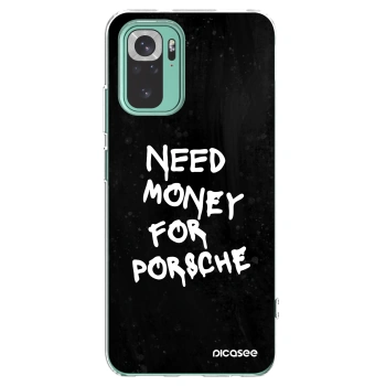 Picasee silikónový prehľadný obal pre Xiaomi Redmi Note 10 Pro - Black Dollar