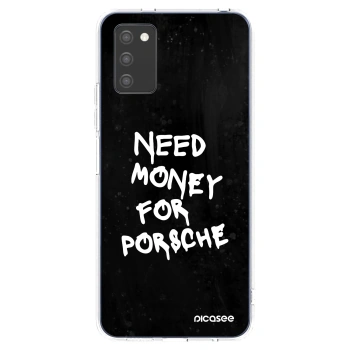 Picasee silikónový prehľadný obal pre Samsung Galaxy A02s A025G - Black Dollar