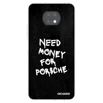 Picasee silikónový prehľadný obal pre Xiaomi Redmi Note 9T - Black Dollar