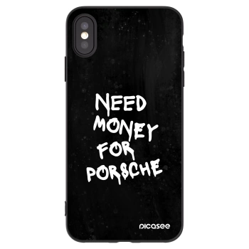 Picasee silikónový čierny obal pre Apple iPhone XS Max - Black Dollar