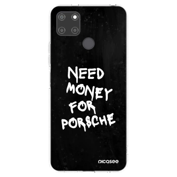 Picasee silikónový prehľadný obal pre Realme C21Y - Black Dollar