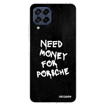 Picasee silikónový prehľadný obal pre Samsung Galaxy M53 5G - Black Dollar