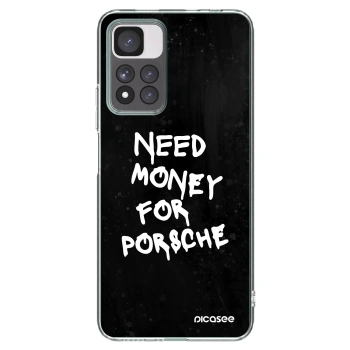 Picasee silikónový prehľadný obal pre Xiaomi Redmi Note 11 Pro+ 5G - Black Dollar