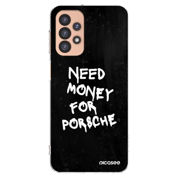 Picasee silikónový prehľadný obal pre Samsung Galaxy A23 A236B 5G - Black Dollar