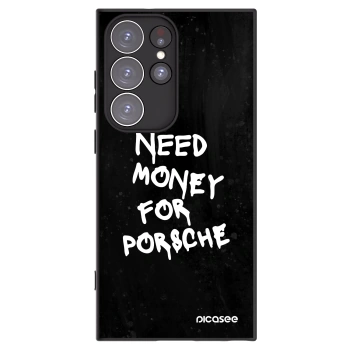 Picasee silikónový čierny obal pre Samsung Galaxy S23 Ultra 5G - Black Dollar
