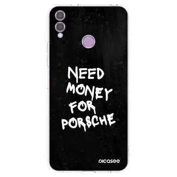 Picasee silikónový prehľadný obal pre Honor 8X - Black Dollar