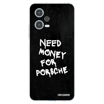 Picasee silikónový prehľadný obal pre Xiaomi Redmi Note 12 5G - Black Dollar