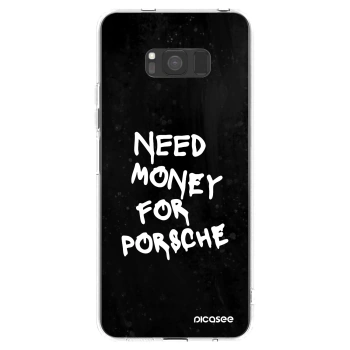 Picasee silikónový prehľadný obal pre Samsung Galaxy S8 G950F - Black Dollar