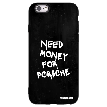 Picasee silikónový čierny obal pre Apple iPhone 6/6S - Black Dollar