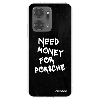 Picasee silikónový prehľadný obal pre Honor X7a - Black Dollar