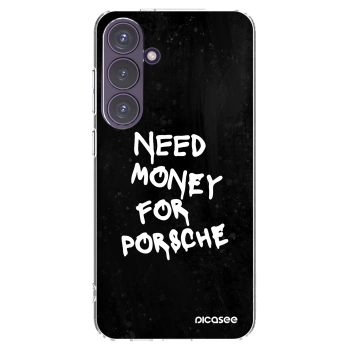 Picasee silikónový prehľadný obal pre Samsung Galaxy S24+ S926B 5G - Black Dollar
