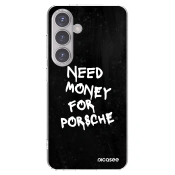 Picasee silikónový prehľadný obal pre Samsung Galaxy S24 S921B 5G - Black Dollar