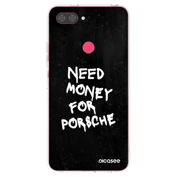 Picasee silikónový prehľadný obal pre Xiaomi Mi 8 Lite - Black Dollar