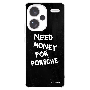Picasee silikónový prehľadný obal pre Xiaomi Redmi Note 13 Pro+ 5G - Black Dollar