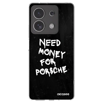 Picasee silikónový prehľadný obal pre Xiaomi Redmi Note 13 4G - Black Dollar