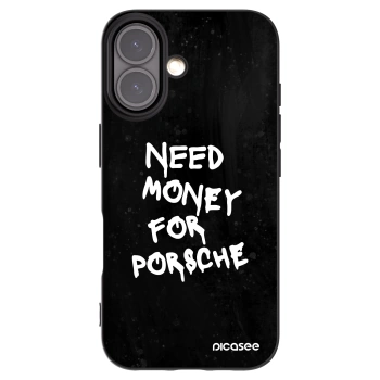 Picasee silikónový čierny obal pre Apple iPhone 16 - Black Dollar