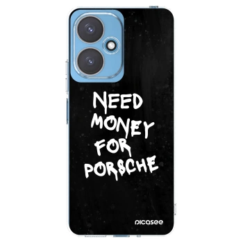 Picasee silikónový prehľadný obal pre Xiaomi Redmi 13C 5G - Black Dollar