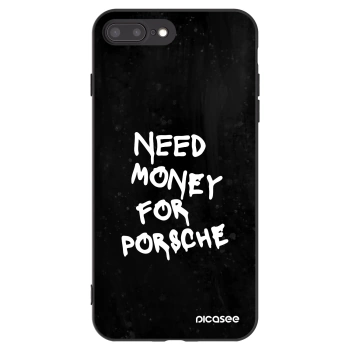 Picasee silikónový čierny obal pre Apple iPhone 7 Plus - Black Dollar