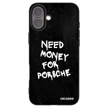 Picasee silikónový čierny obal pre Apple iPhone 16 Plus - Black Dollar