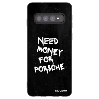 Picasee silikónový čierny obal pre Samsung Galaxy S10 G973 - Black Dollar