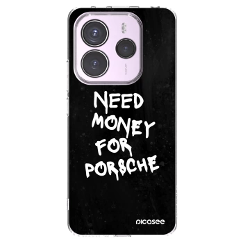 Picasee silikónový prehľadný obal pre Xiaomi Redmi Note 14 5G - Black Dollar