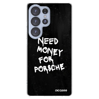 Picasee silikónový prehľadný obal pre Samsung Galaxy S25 Ultra 5G - Black Dollar