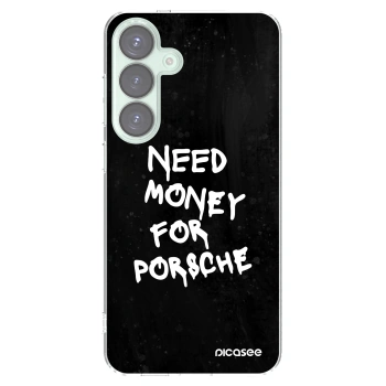 Picasee silikónový prehľadný obal pre Samsung Galaxy S25+ 5G - Black Dollar